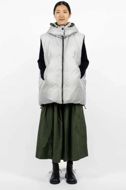 Sofie D'Hoore Ozark Reversible Gilet Silver/Khaki| Outerwear