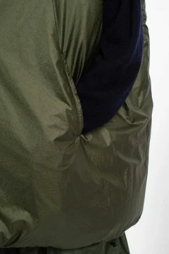 Sofie D'Hoore Ozark Reversible Gilet Silver/Khaki| Outerwear