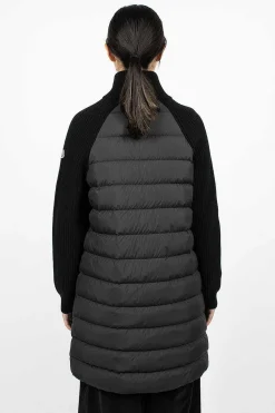 Moncler Padded Long Wool Cardigan| Knitwear