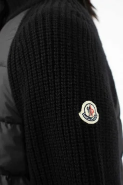 Moncler Padded Long Wool Cardigan| Outerwear