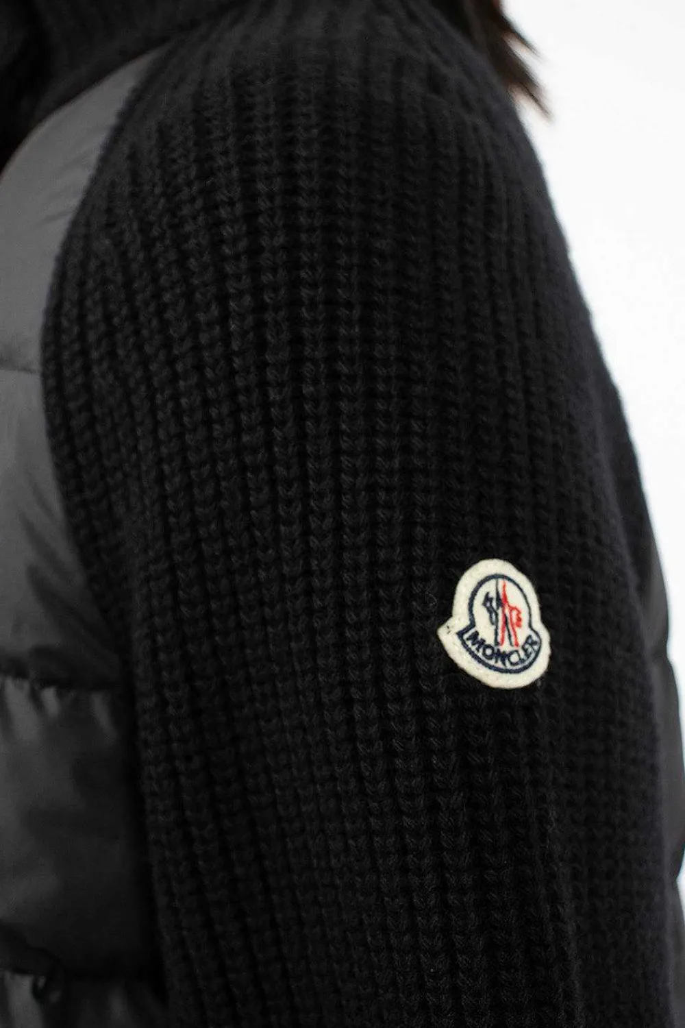 Moncler Padded Long Wool Cardigan| Outerwear