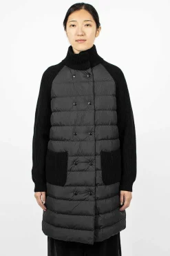 Moncler Padded Long Wool Cardigan| Outerwear