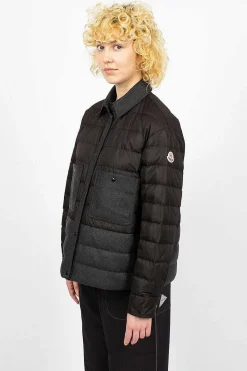 Moncler Padded Shirt Black| Shirts