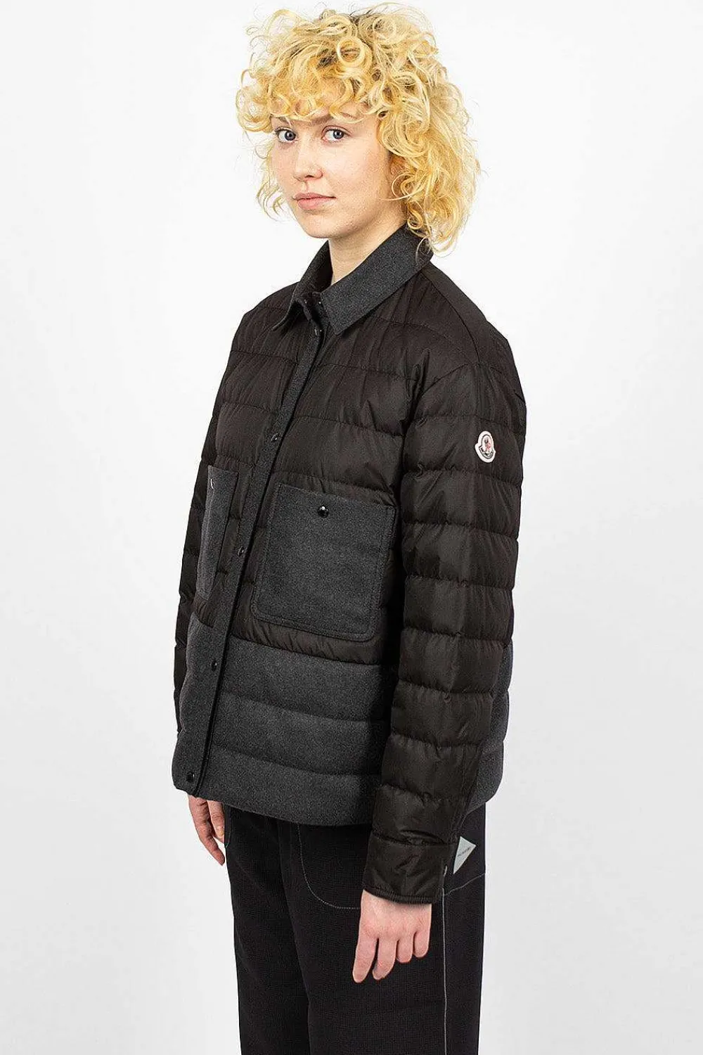 Moncler Padded Shirt Black| Shirts