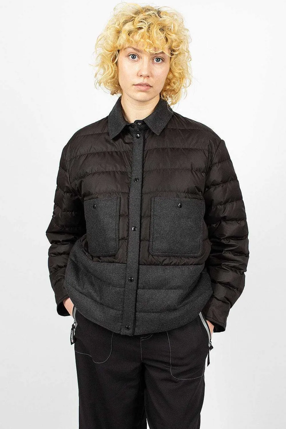 Moncler Padded Shirt Black| Shirts