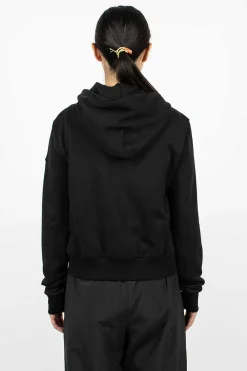 Moncler Padded Zip-Up Hoodie Black| Outerwear
