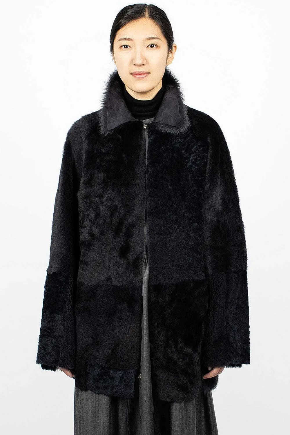 Eleph Patch Coat Navy| Outerwear