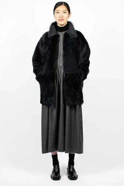 Eleph Patch Coat Navy| Outerwear