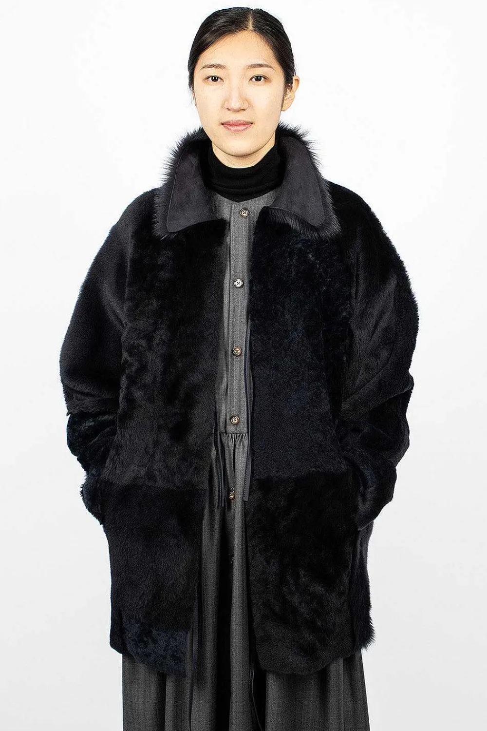 Eleph Patch Coat Navy| Outerwear