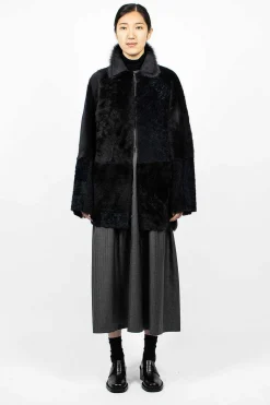 Eleph Patch Coat Navy| Outerwear