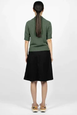 Margaret Howell Patch Pocket Circle Skirt Black| Skirts