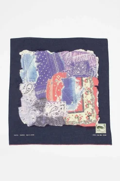 Kapital Patchwork Printed Bandana Navy| Bandanas