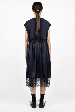 Simone Rocha Patchwork T-Shirt Dress Navy| Dresses