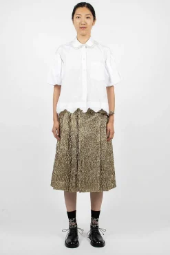 Simone Rocha Pearl Embellished Shirt White| Shirts