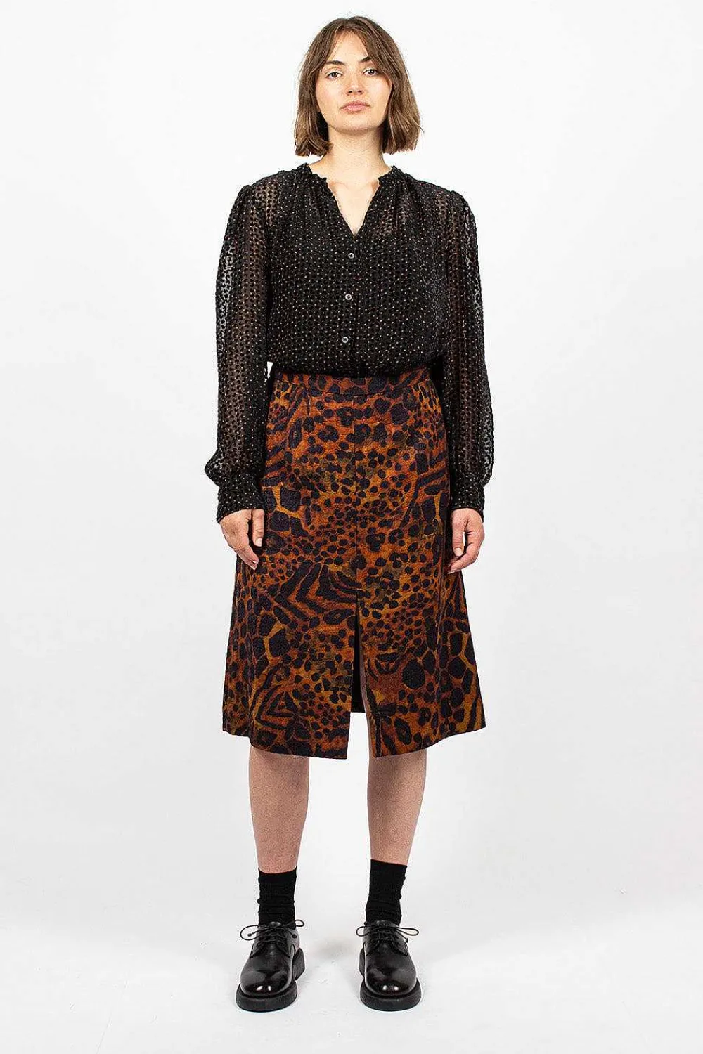 Dries Van Noten Pencil Skirt Leopard| Skirts
