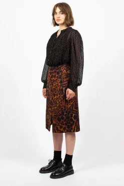 Dries Van Noten Pencil Skirt Leopard| Skirts