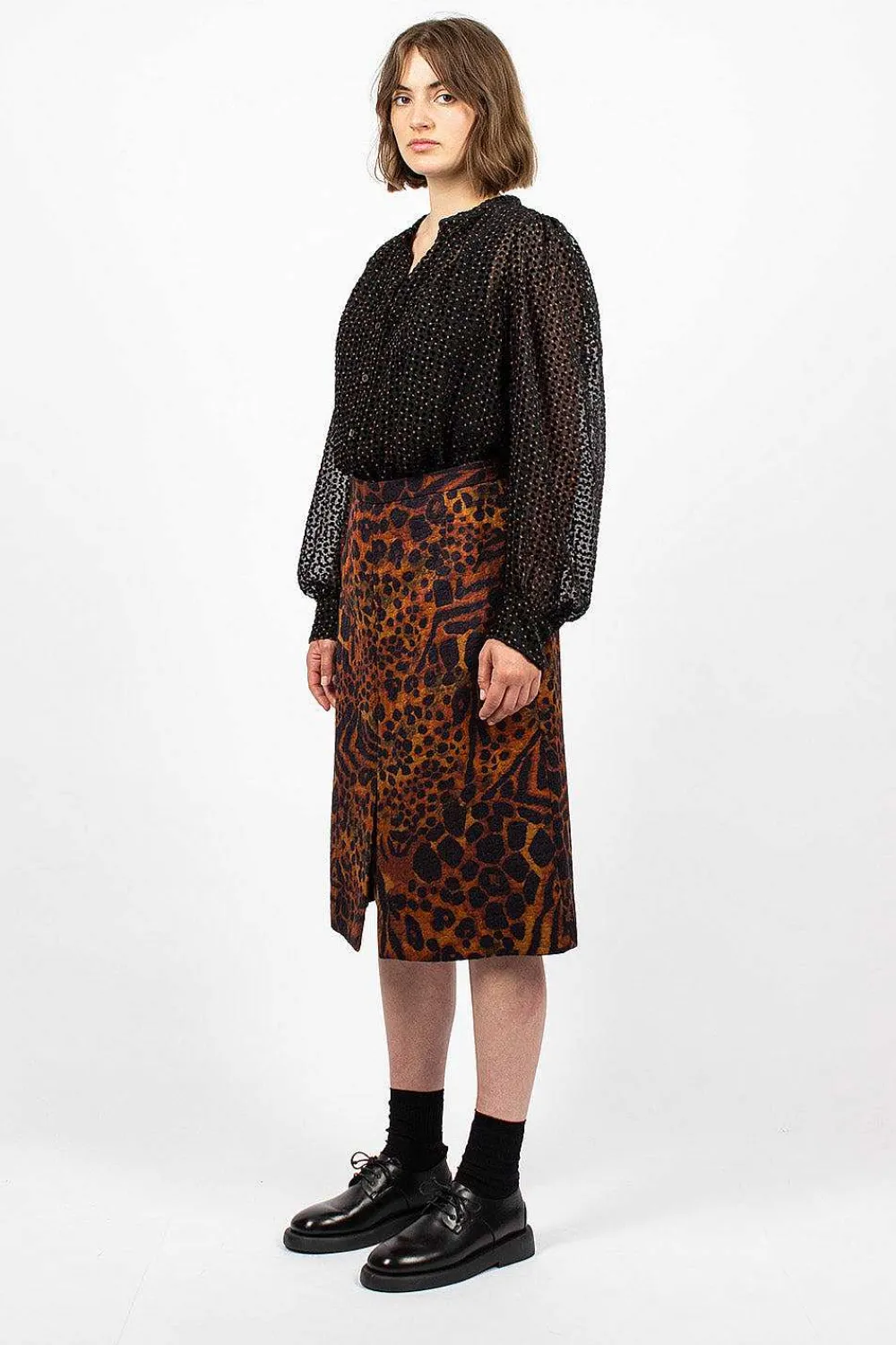 Dries Van Noten Pencil Skirt Leopard| Skirts