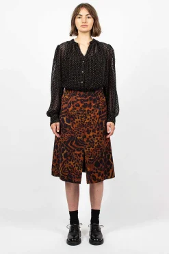 Dries Van Noten Pencil Skirt Leopard| Skirts
