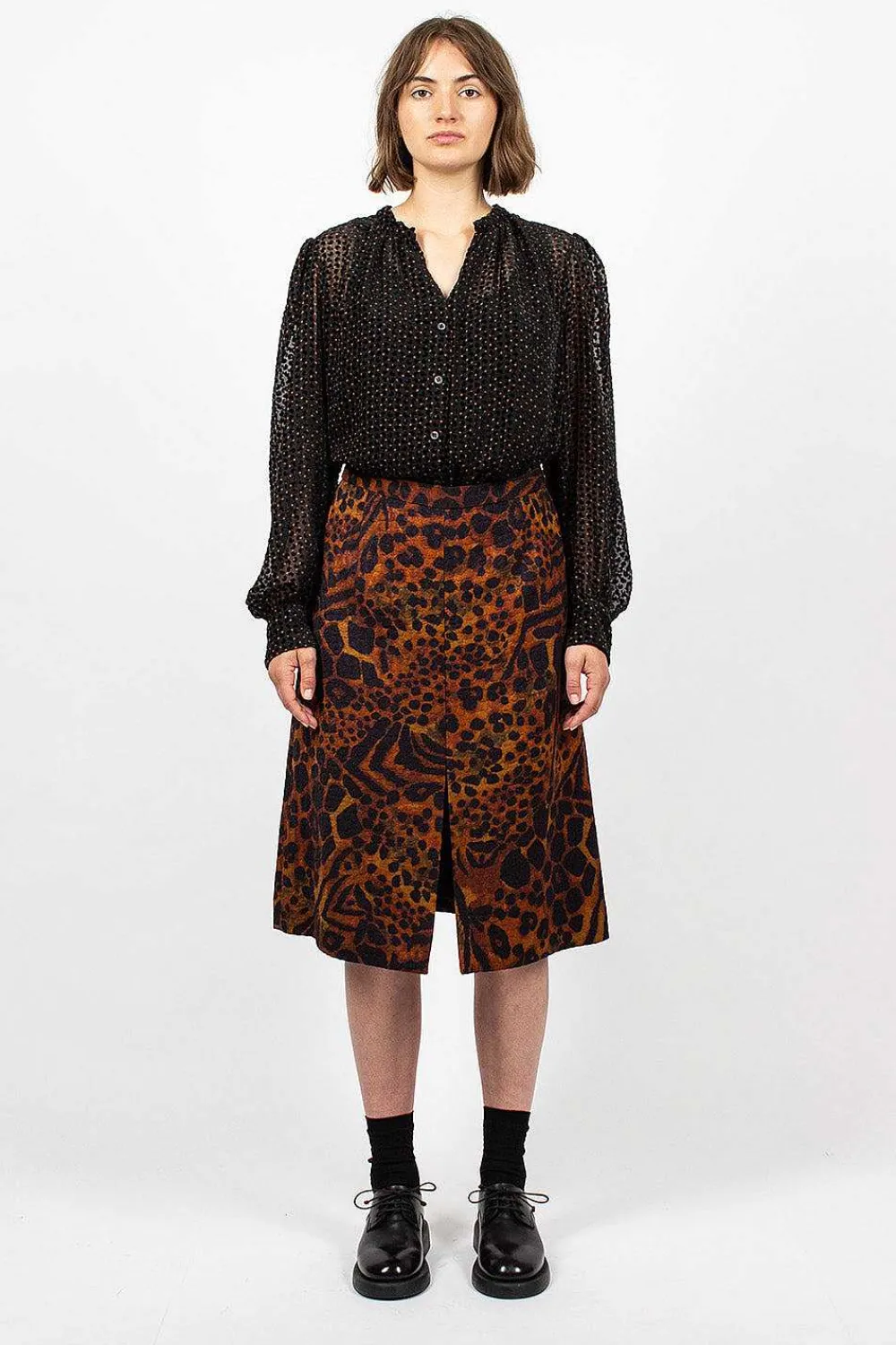 Dries Van Noten Pencil Skirt Leopard| Skirts