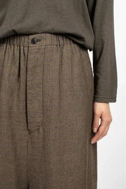 Vlas Blomme Penguin Pant Brown Old Check| Trousers