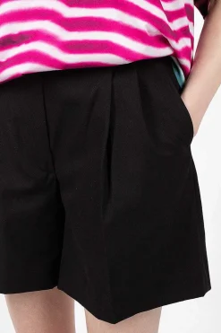 Dries Van Noten Pleat Shorts Black| Trousers