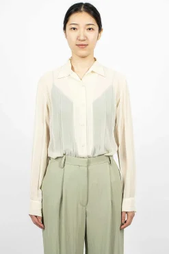 Dries Van Noten Pleats Shirt Off White| Shirts