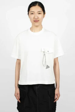 and wander Pocket T Off-White| Tops