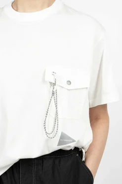 and wander Pocket T Off-White| Tops