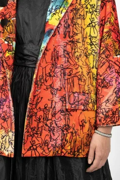 Daniela Gregis Poppy Short Jacket Drawing| Outerwear
