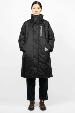 and wander Primaloft Ripstop Coat Black| Outerwear