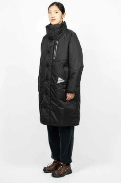 and wander Primaloft Ripstop Coat Black| Outerwear