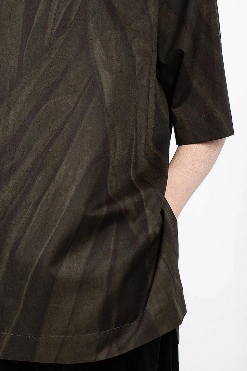 Dries Van Noten Printed Blouse Khaki| Tops