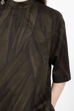 Dries Van Noten Printed Blouse Khaki| Tops