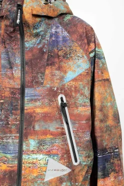 and wander Printed Shell Jacket| Outerwear