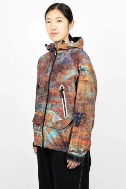 and wander Printed Shell Jacket| Outerwear