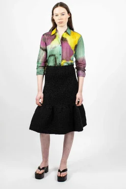 Dries Van Noten Printed Shirt Yellow Dye| Shirts