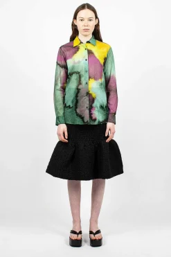 Dries Van Noten Printed Shirt Yellow Dye| Shirts