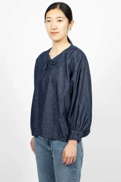 OrSlow Pullover Laced Shirt One Wash| Shirts