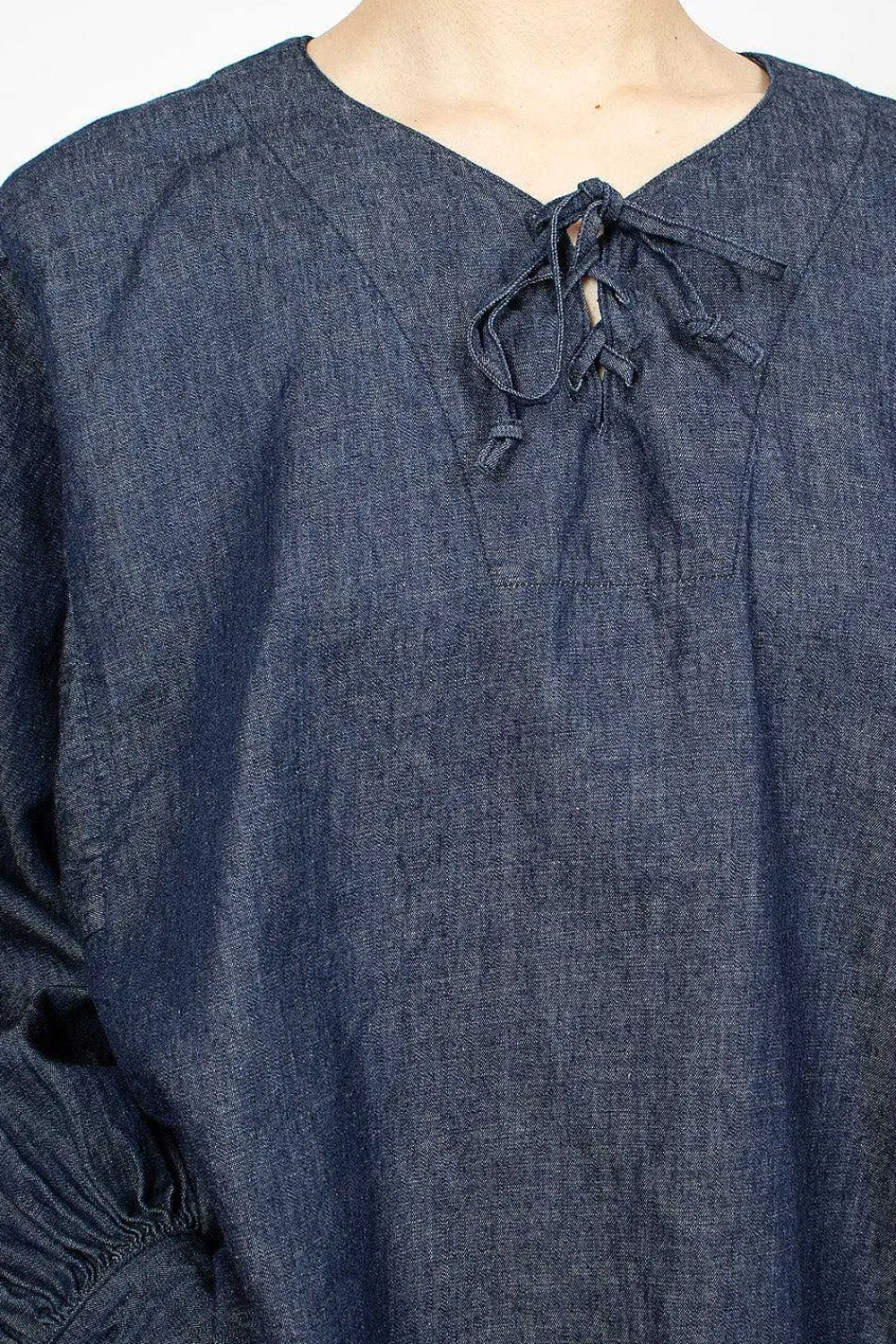 OrSlow Pullover Laced Shirt One Wash| Tops
