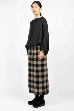 Daniela Gregis Pyjama Trouser Check Brown/Black| Trousers