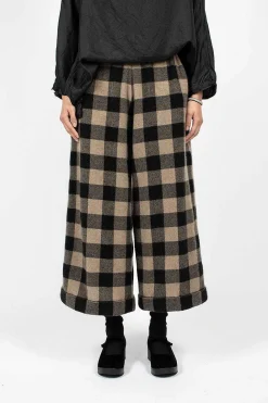 Daniela Gregis Pyjama Trouser Check Brown/Black| Trousers