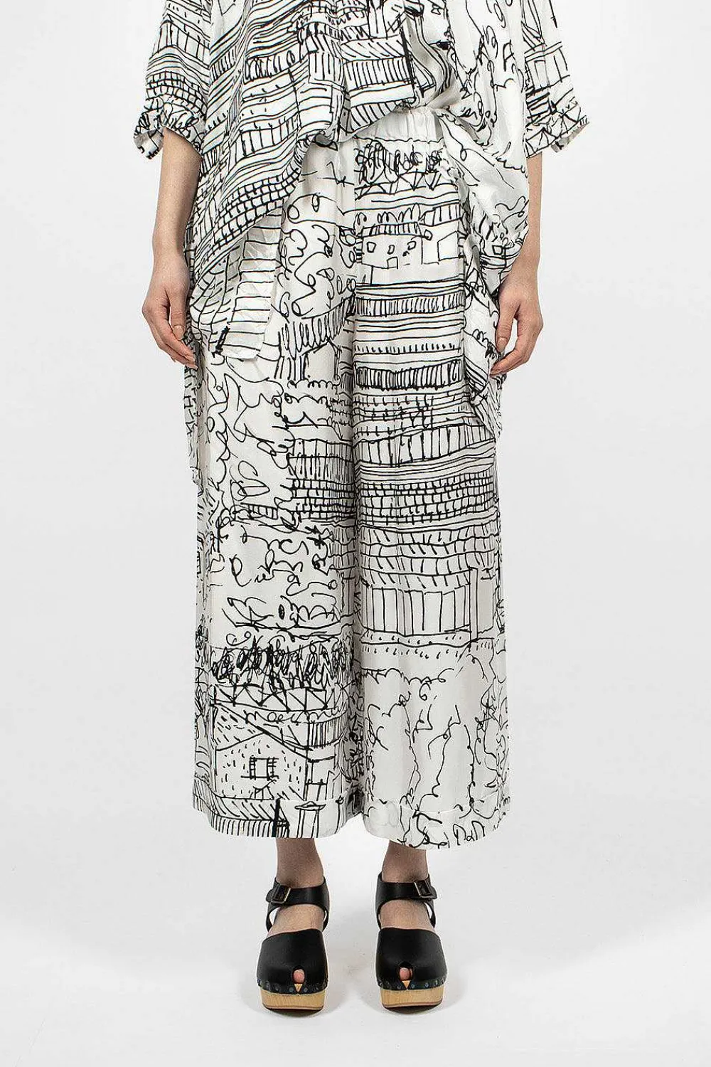 Daniela Gregis Pyjama Trouser Village Print| Trousers