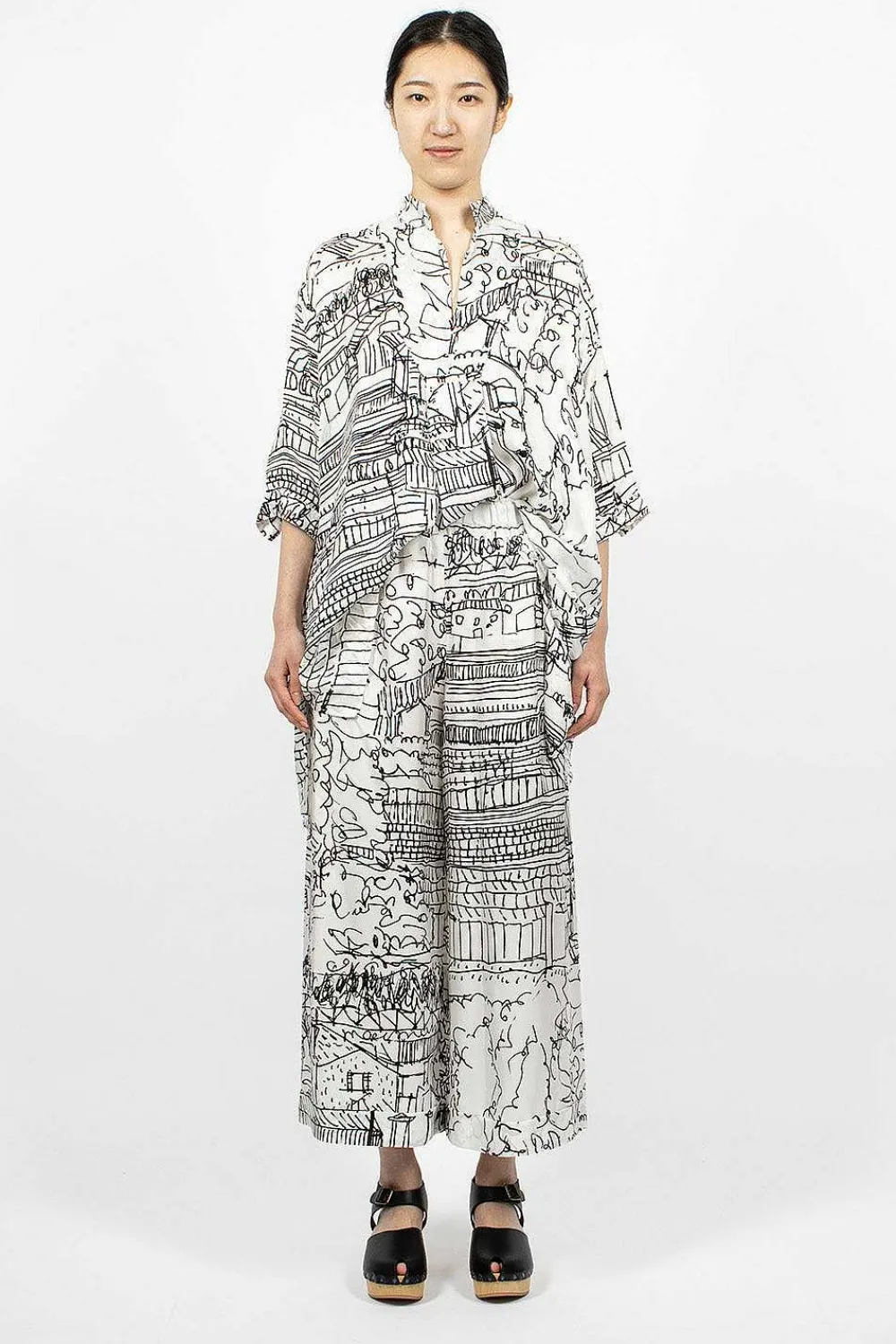 Daniela Gregis Pyjama Trouser Village Print| Trousers