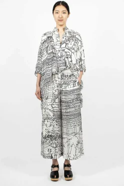 Daniela Gregis Pyjama Trouser Village Print| Trousers