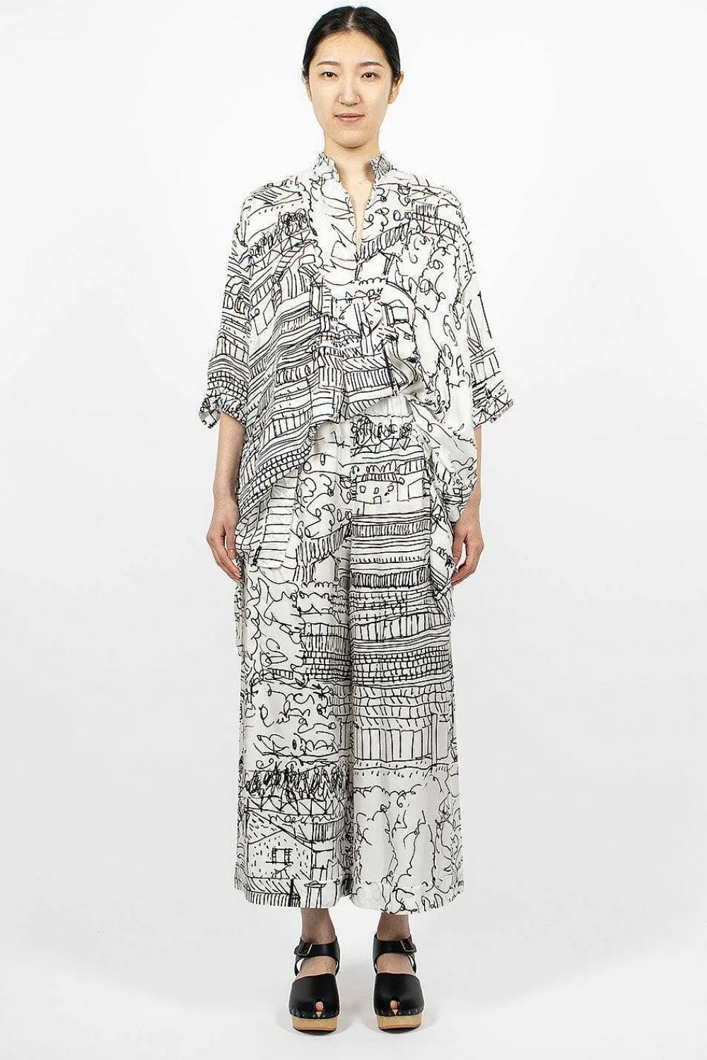 Daniela Gregis Pyjama Trouser Village Print| Trousers