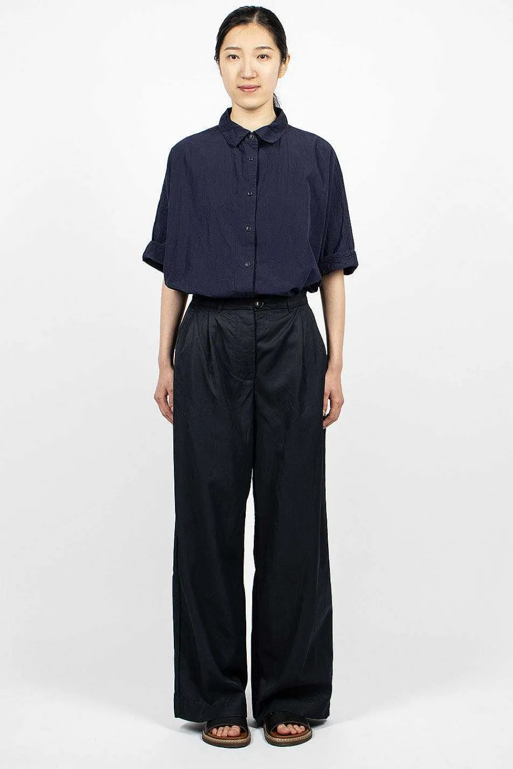 Casey Casey Qq Pant Dark Navy| Trousers