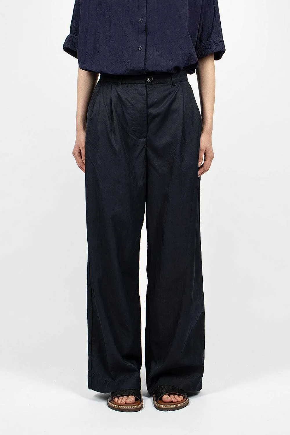 Casey Casey Qq Pant Dark Navy| Trousers