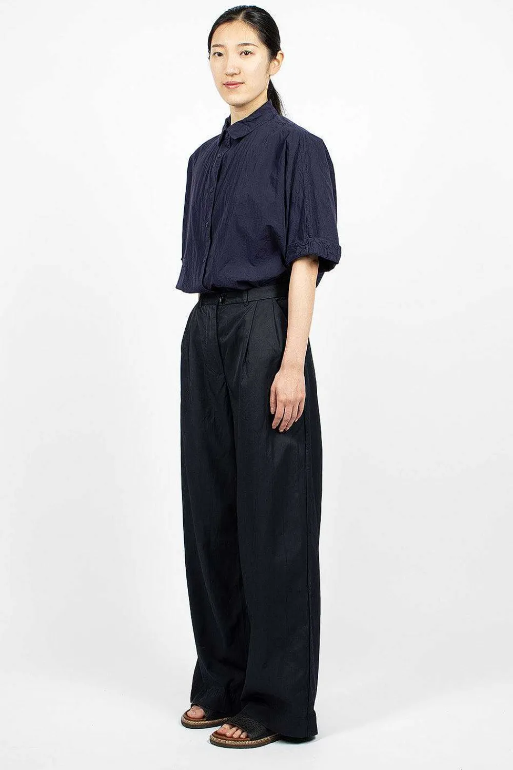 Casey Casey Qq Pant Dark Navy| Trousers