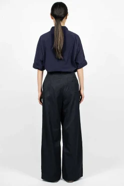 Casey Casey Qq Pant Dark Navy| Trousers