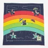 Kapital Rainbow And Birds Printed Bandana Navy| Bandanas